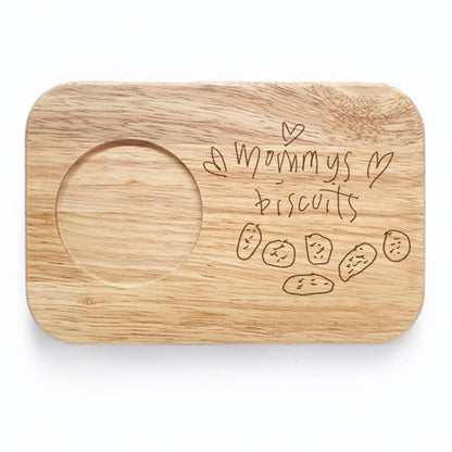 Tea & Biscuit Board Engraved with Children’s Artwork