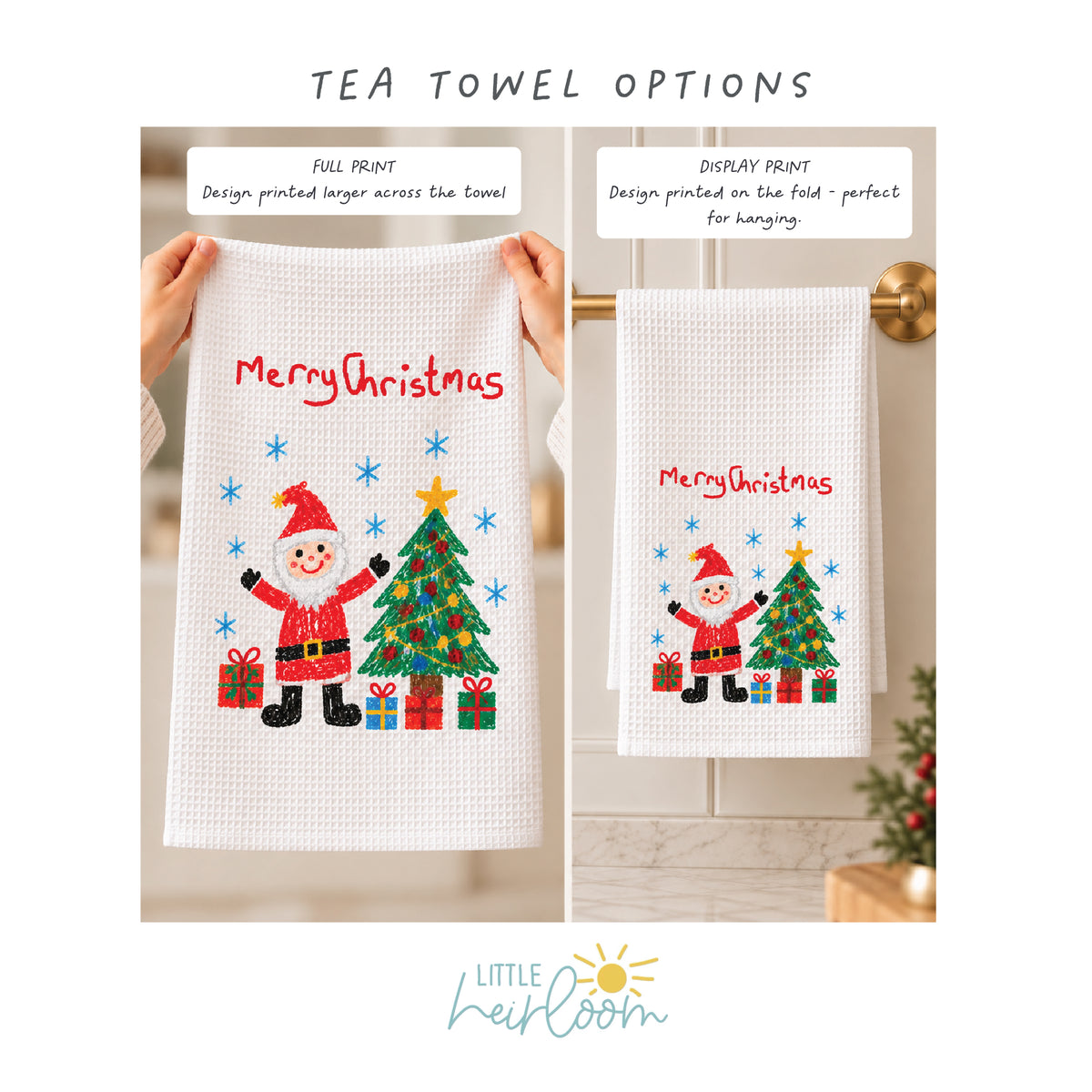 Tea Towel Made From Your Children's Artwork