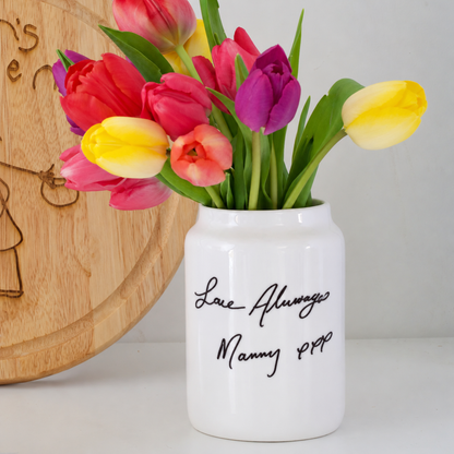 Vase Made From Your Loved One's Handwriting