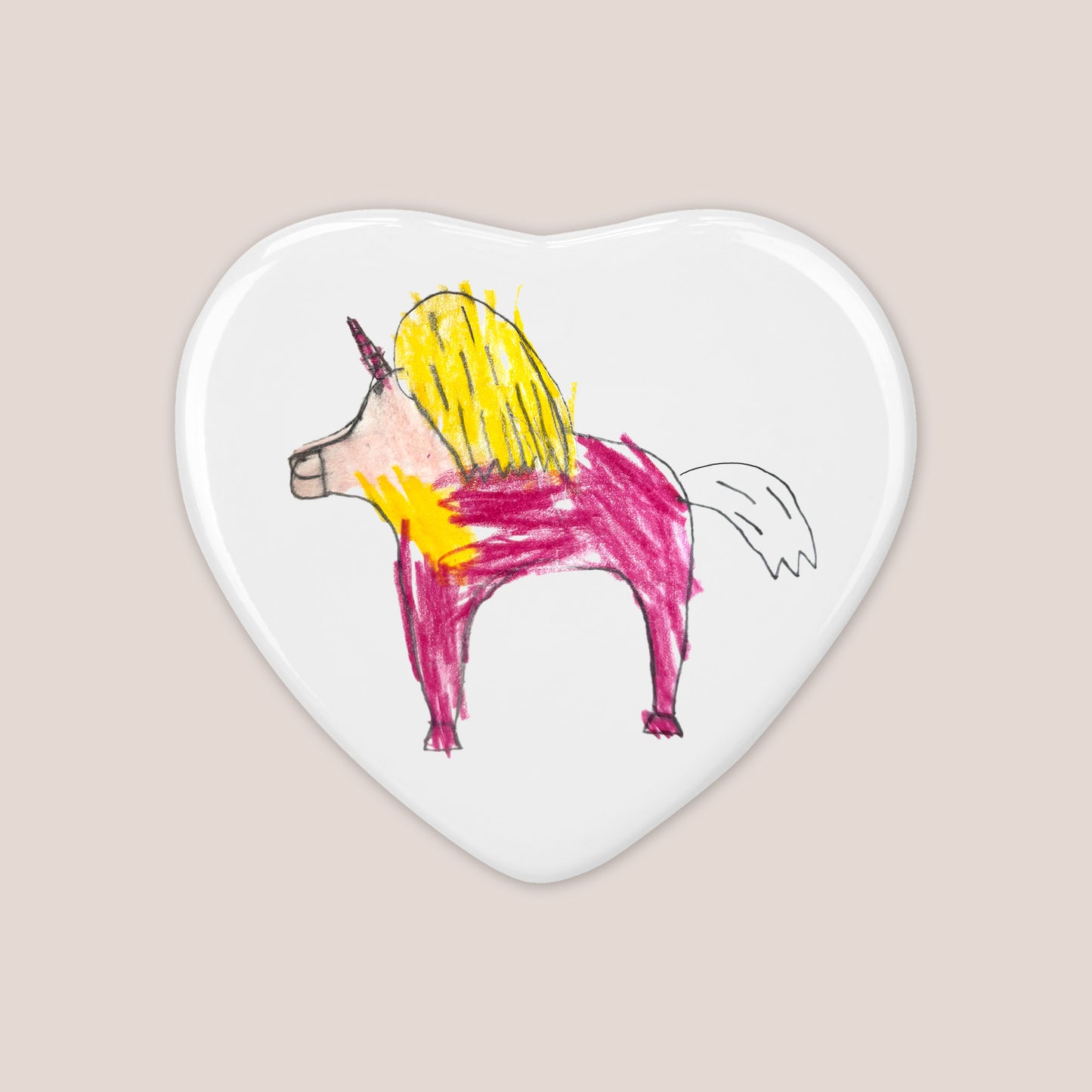 Unicorn Magnet made from Children's Drawing | Little Heirloom